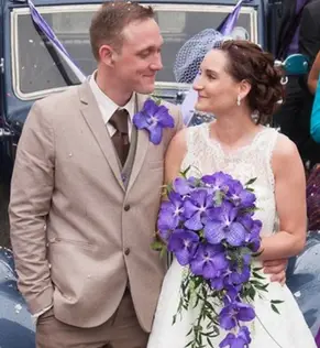 Purple Orchid Wedding Flowers North Wales Purple Orchid Wedding Flowers North Wales